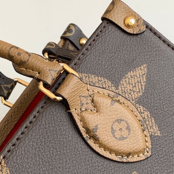 Louis Vuitton Brown and Gold Monogram Tote - Picture 9 of 9